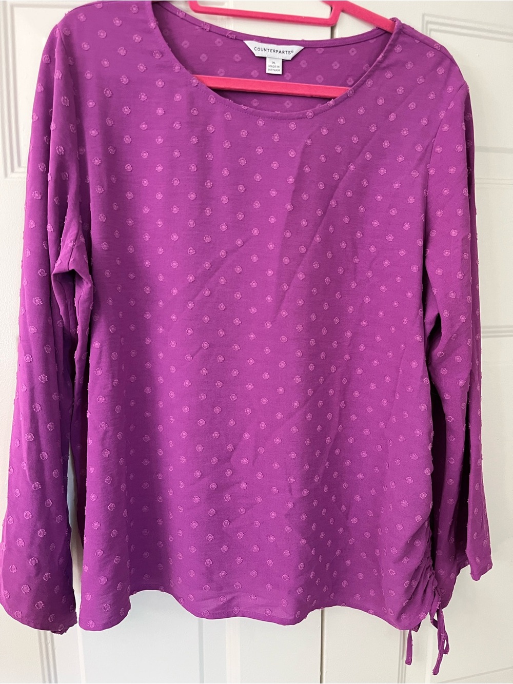 Counterparts XL Magenta Dotted Blouse